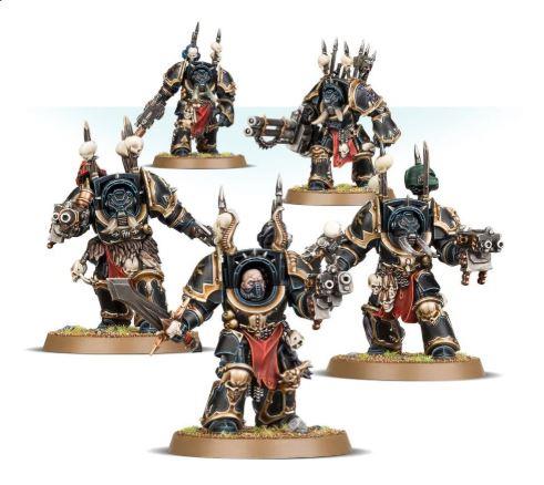 Warhammer 40k- Chaos Space Marines Chaos Terminator Squad 43-19 by Games Workshop