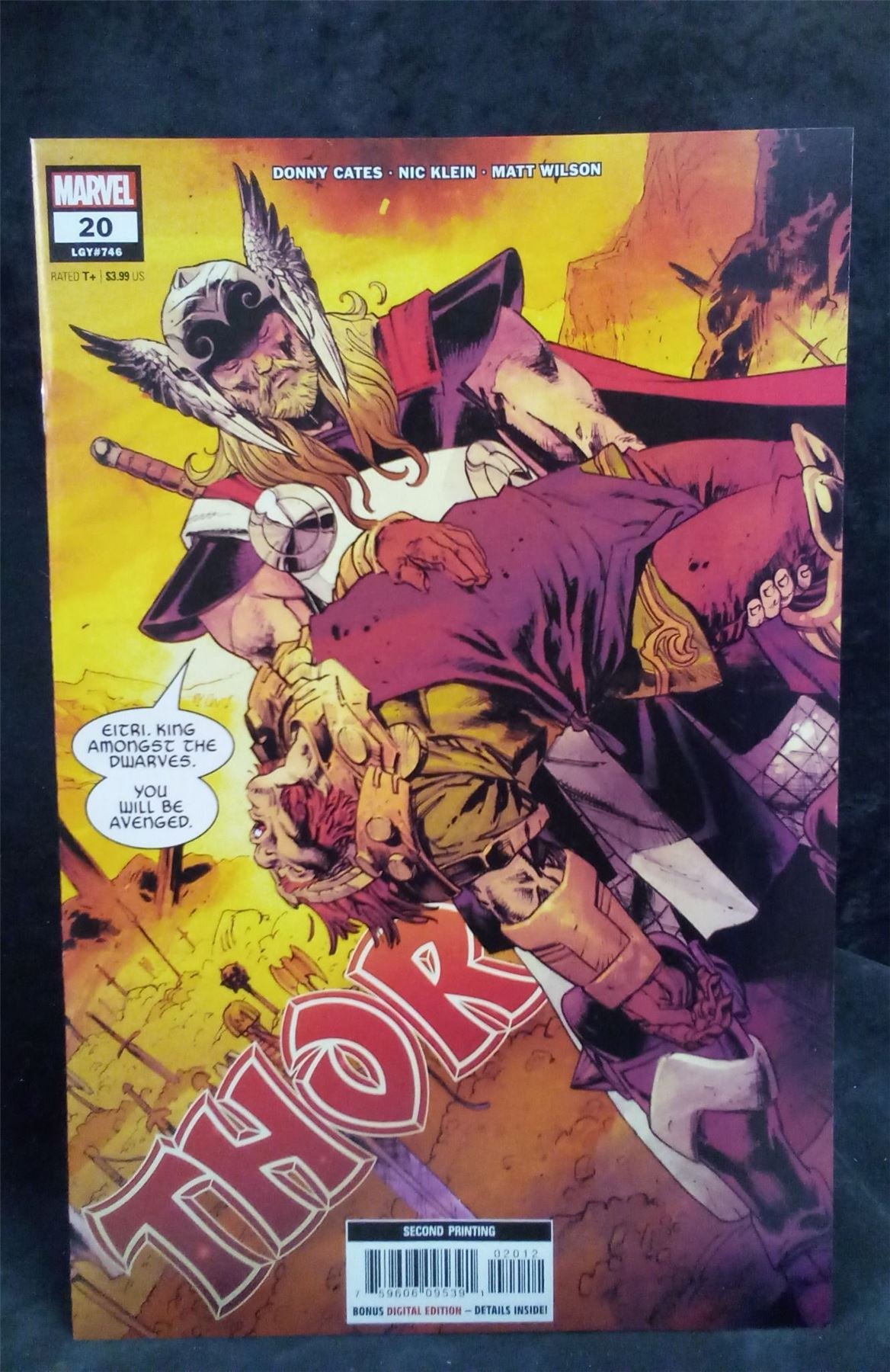 Thor #20 Second Print Cover 2022 Marvel Comics Comic Book