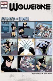 Wolverine #5 (Gurihiru Heroes At Home Var) Marvel Comics Comic Book