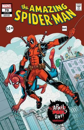 Amazing Spider-man #70 Brent Schoonover April Pools Day Var Brent Schoonover April Pools Day Var Marvel Prh Comic Book 2025