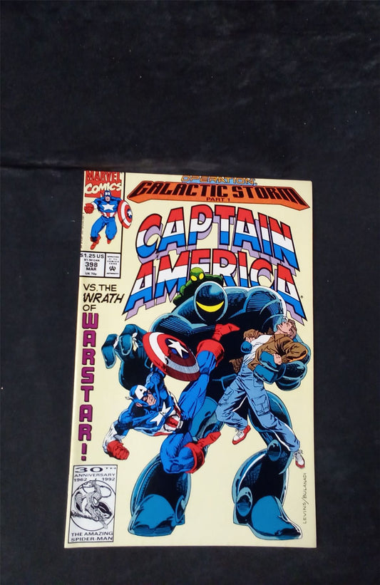 Captain America #398 Direct Edition 1992 marvel Comic Book