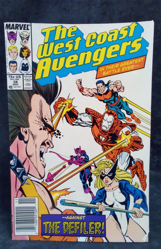 West Coast Avengers #38 1988 Marvel Comics Comic Book