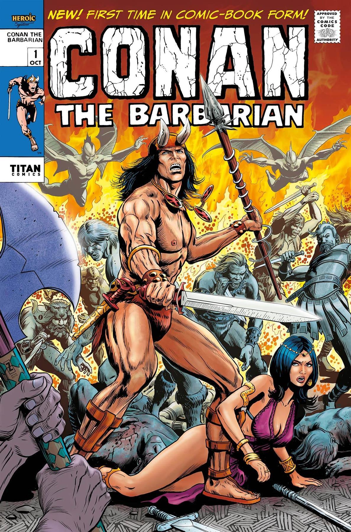Conan Barbarian #1 Cvr D Zircher Retro (mr) Titan Comics Comic Book