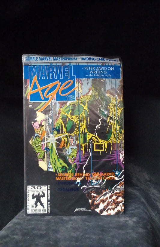 Marvel Age #118 *sealed w/ trading cards* 1992 Marvel Comics Comic Book