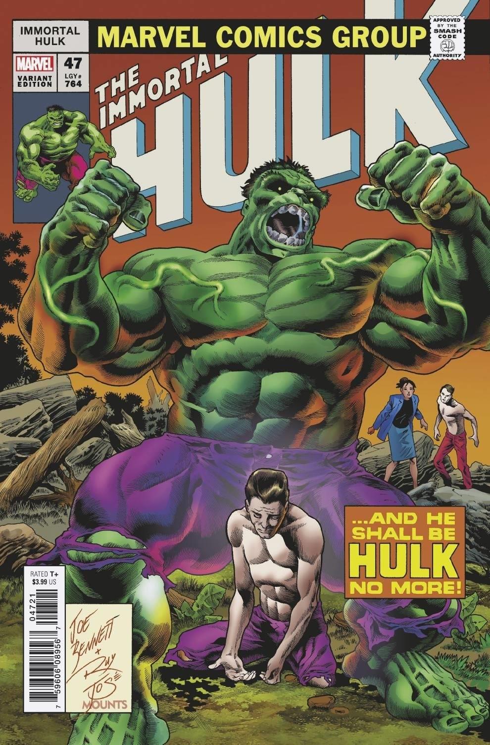 Immortal Hulk #47 Bennett Homage Var Marvel Comics Comic Book
