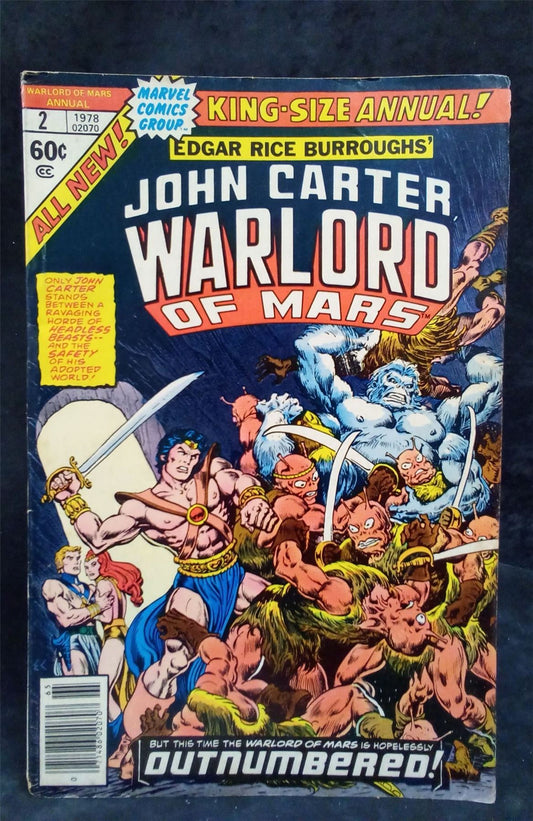 John Carter Warlord of Mars Annual #2 1978 Marvel Comics Comic Book