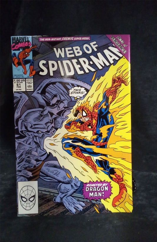 Web of Spider-Man #61 1990 Marvel Comics Comic Book