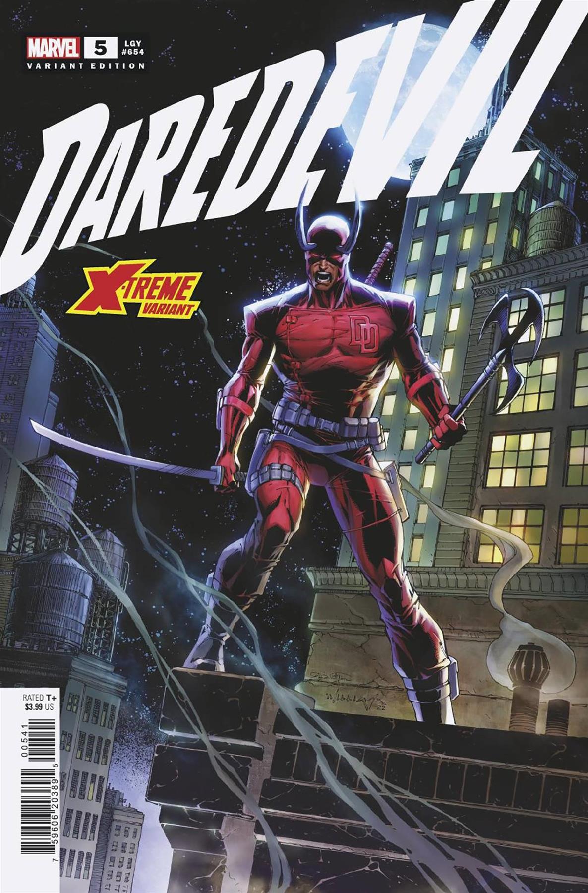 Daredevil #5 Willaims X-treme Marvel Var (Willaims X-treme Marvel Var) Marvel Prh Comic Book 2022