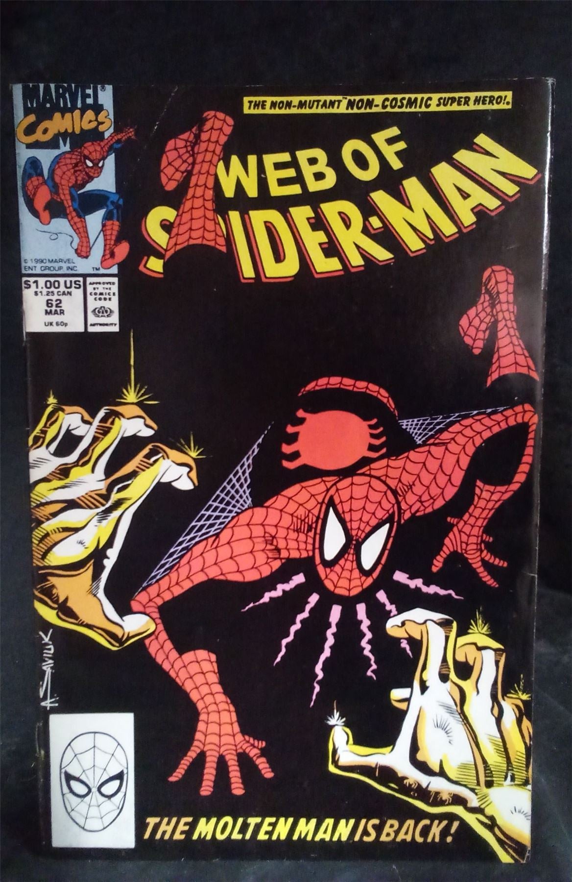 Web of Spider-Man #62 1990 Marvel Comics Comic Book