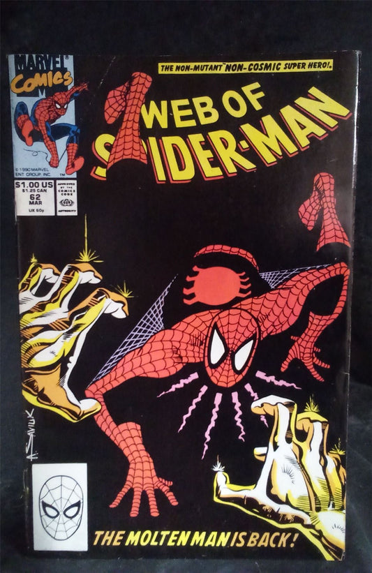Web of Spider-Man #62 1990 Marvel Comics Comic Book