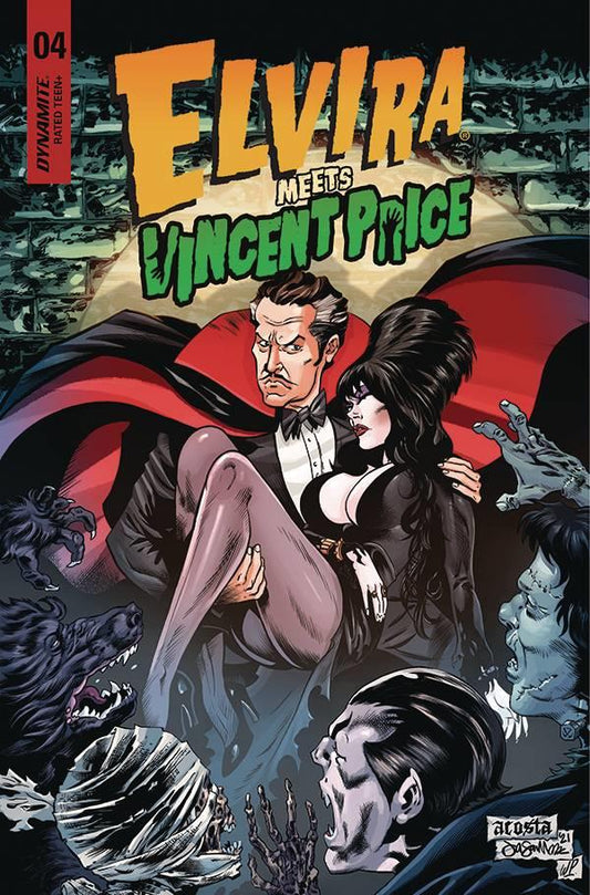 Elvira Meets Vincent Price #4 Cvr A Acosta Dynamite Comic Book