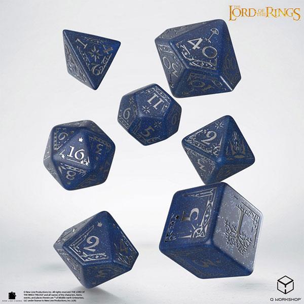 7-Die Set: The Lord of the Rings- Gondor Dice Set By Q-Workshop