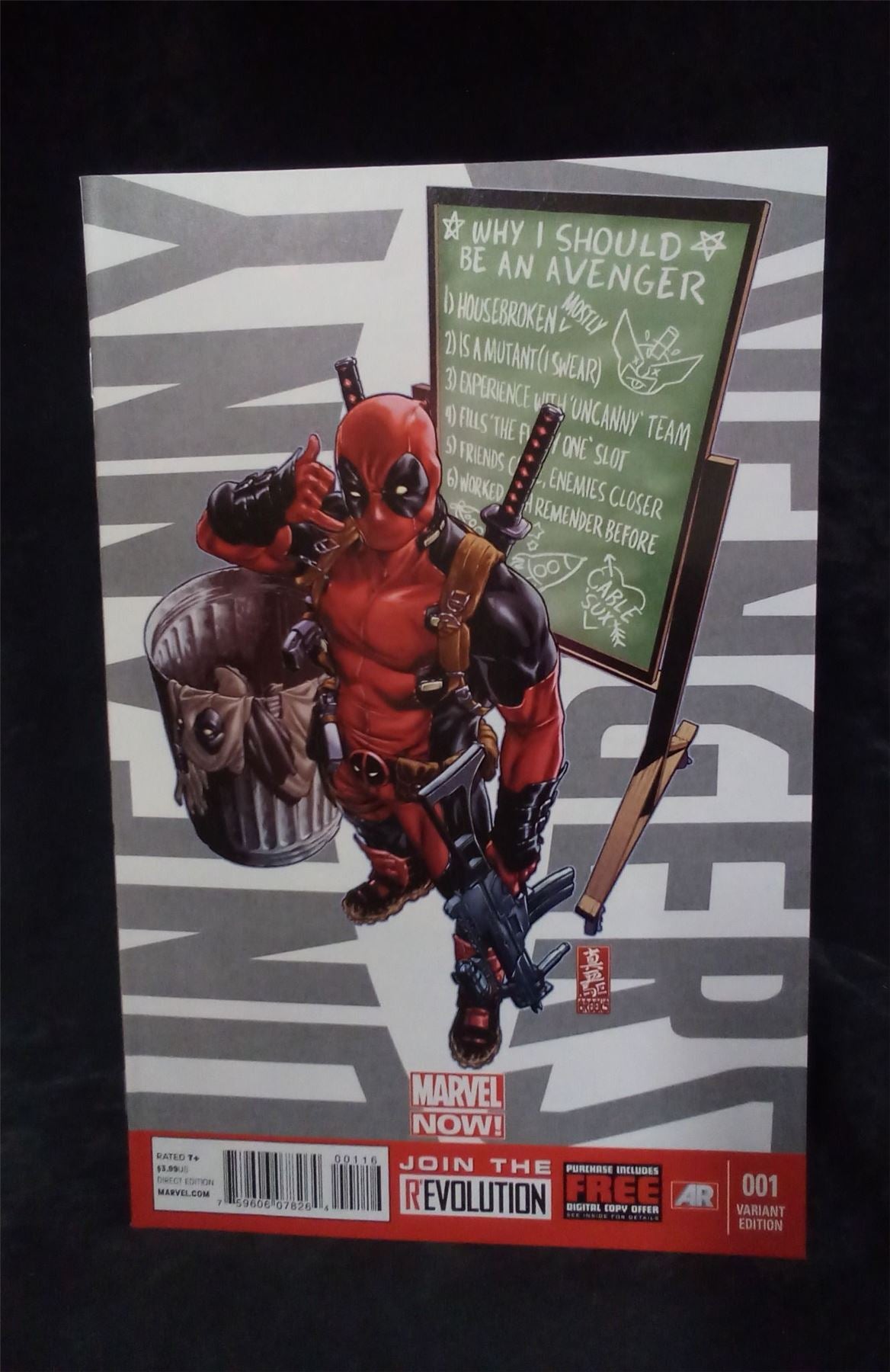 Uncanny Avengers #1 Deadpool Call Me Cover 2012 Marvel Comics Comic Book