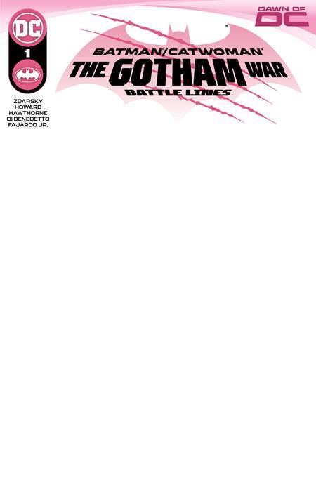 Batman Catwoman The Gotham War Battle Lines #1 (one Shot) Cvr D Blank Card Stock Var DC Comics Comic Book