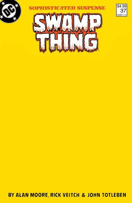 Saga Of The Swamp Thing #37 Facsimile Edition Cvr E Blank Card Stock Var (mr) DC Comics Comic Book