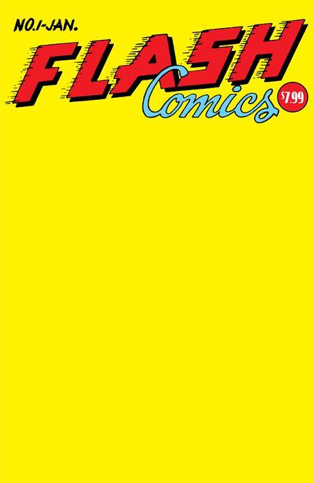 Flash Comics #1 Facsimile Edition Cvr C Blank Var DC Comics Comic Book