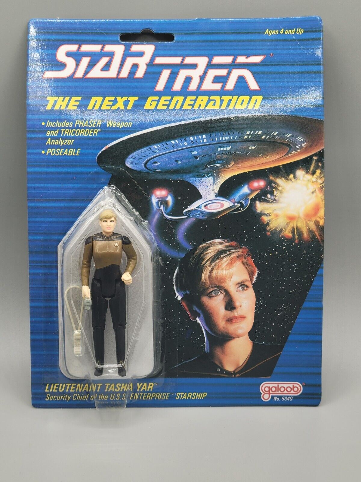 Star Trek Next Generation LT Tasha Yar Galoob Action Figure Toy