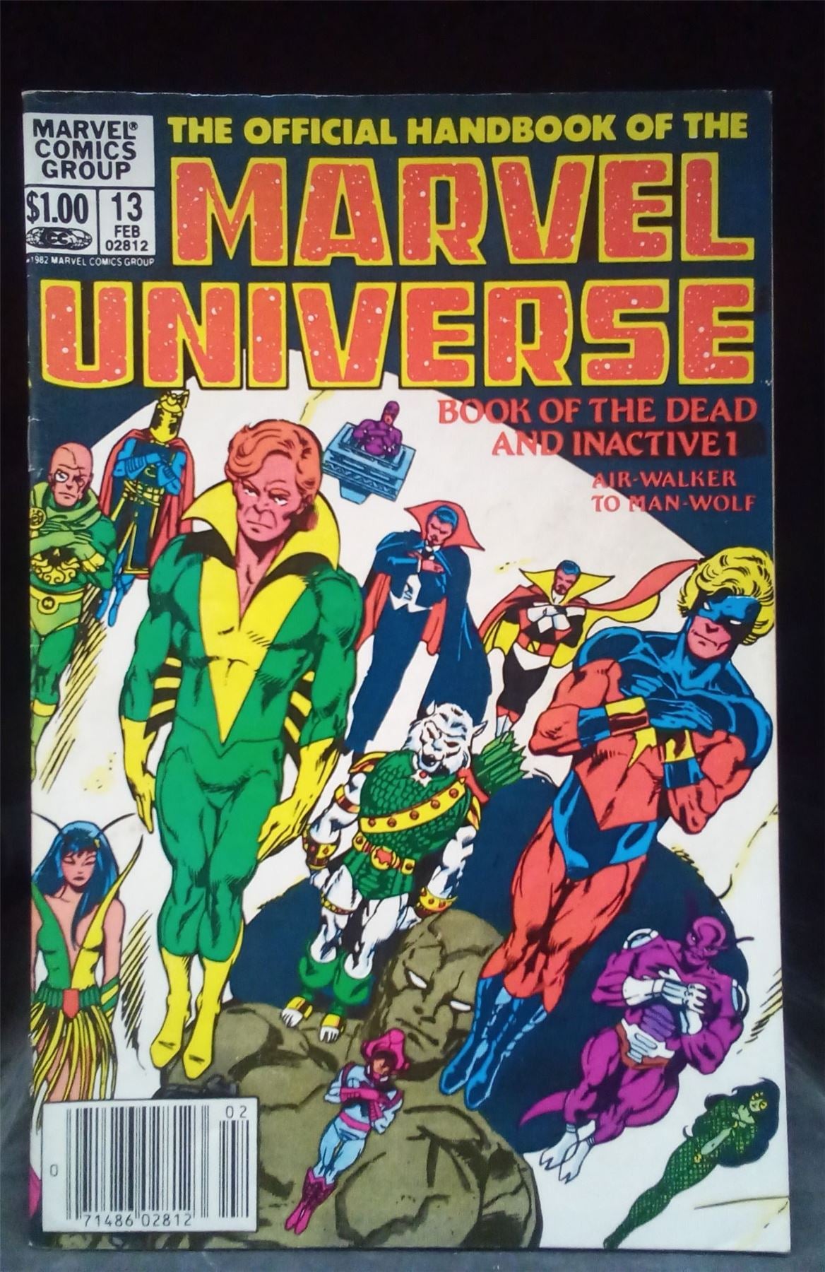 The Official Handbook of the Marvel Universe #13 1984 Marvel Comic Book
