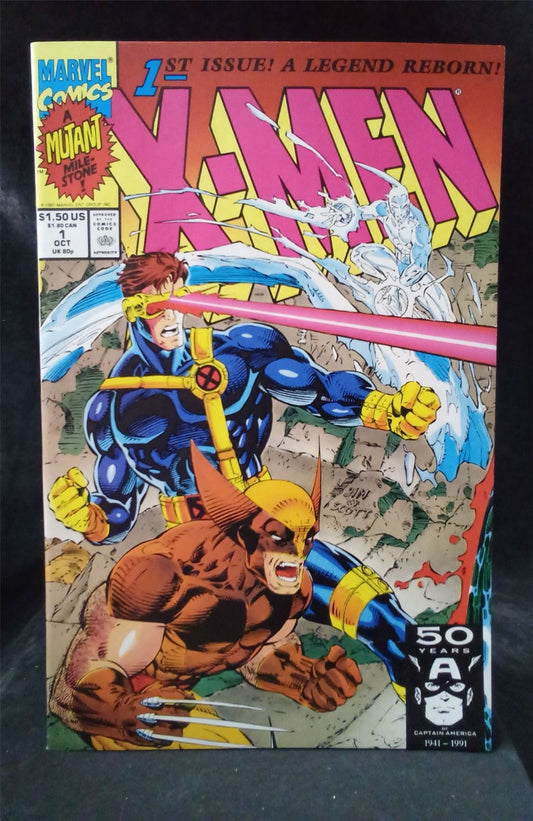 X-Men #1 Wolverine and Cyclops Cover 1991 Marvel Comics Comic Book