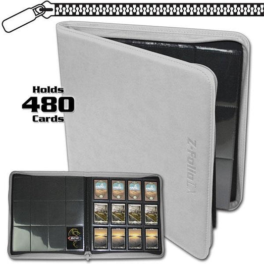 Portfolio 12 Pocket Zippered LX White