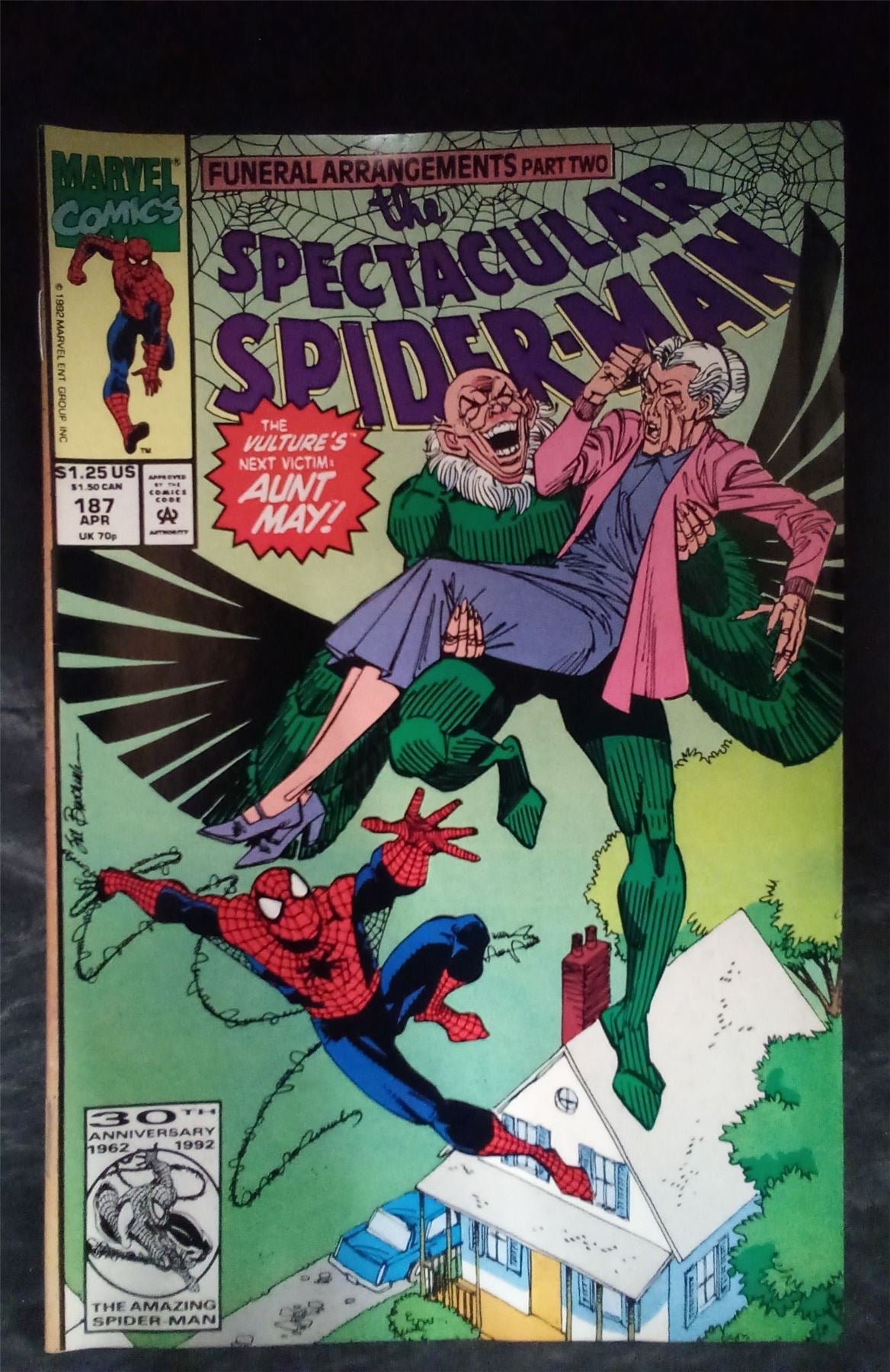 The Spectacular Spider-Man #187 1992 Marvel Comic Book