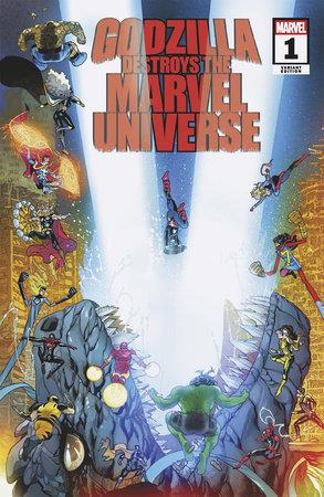 Godzilla Destroys The Marvel Universe #1 Javier Garron Var  Marvel Prh Comic Book 2025
