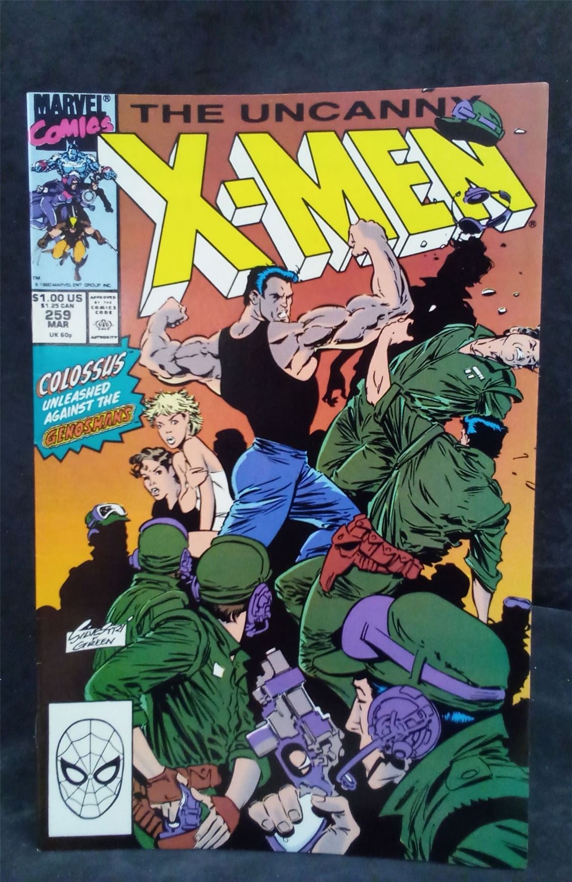 The Uncanny X Men #259 1990 Marvel Comics Comic Book