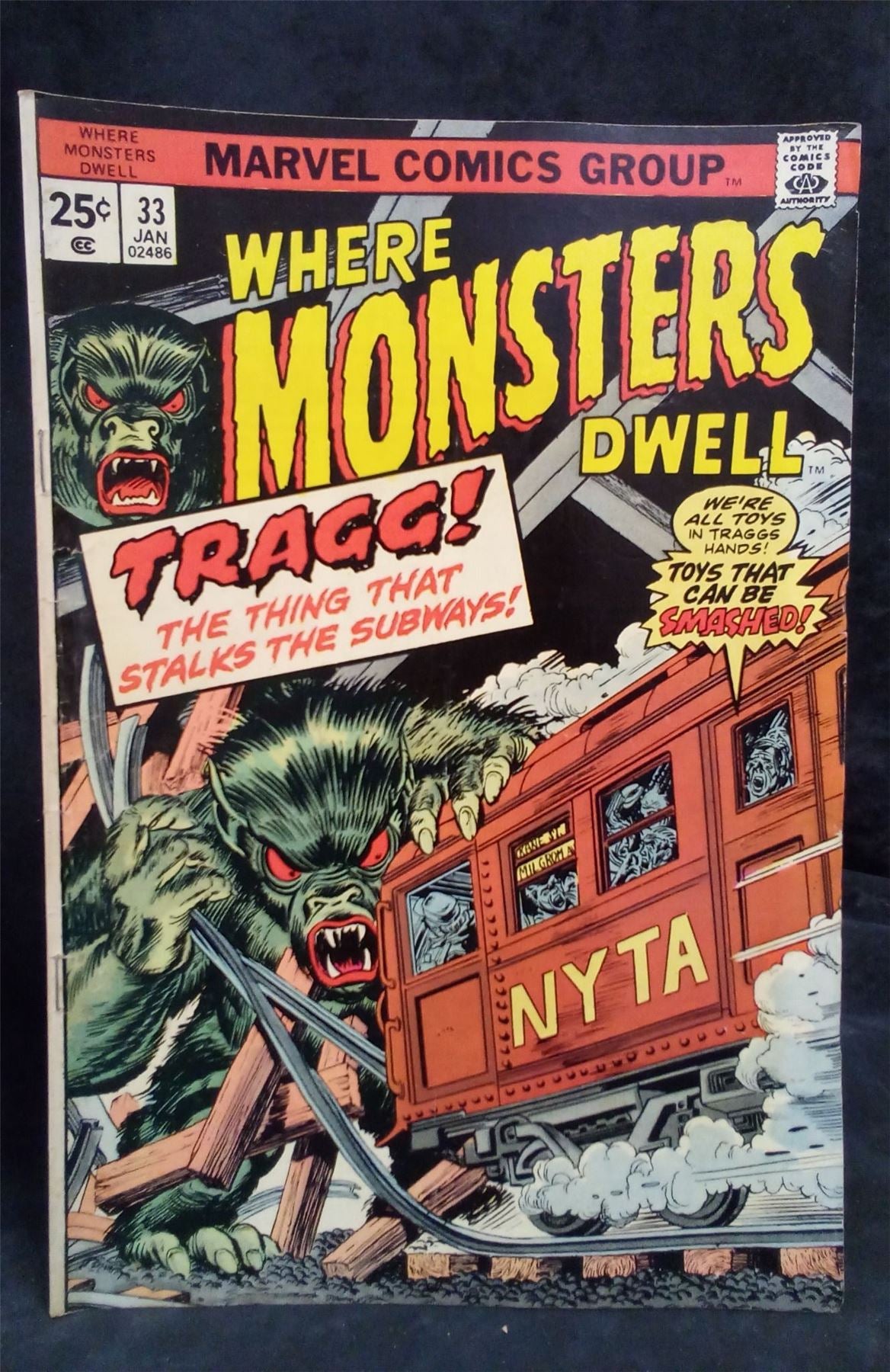 Where Monsters Dwell #33 1975 Marvel Comics Comic Book