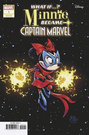 What If Minnie Became Captain Marvel #1 Skottie Young Var  Marvel Prh Comic Book 2024