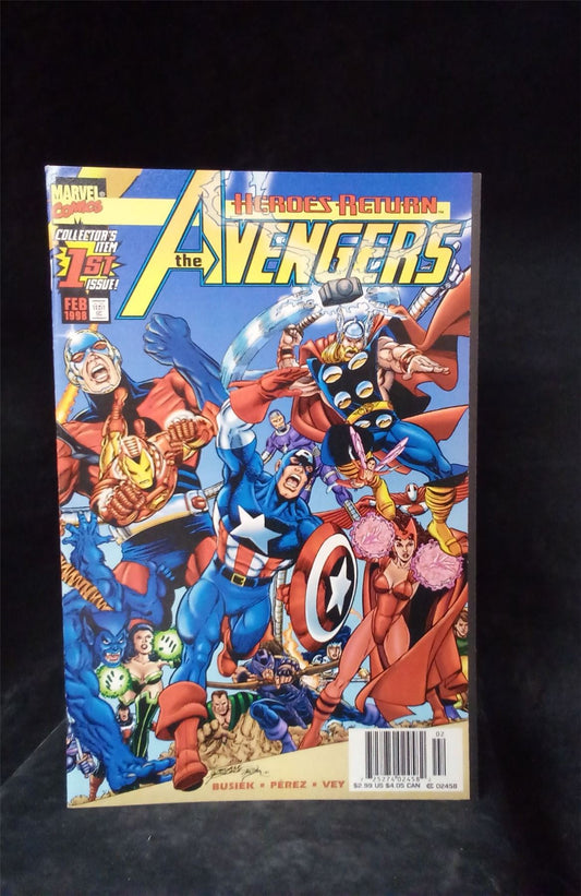 Avengers #1 Yellow Logo Direct Edition 1998 Marvel Comics Comic Book