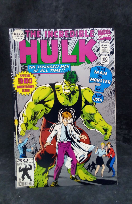 The Incredible Hulk #393 Second Print Cover 1992 Marvel Comics Comic Book