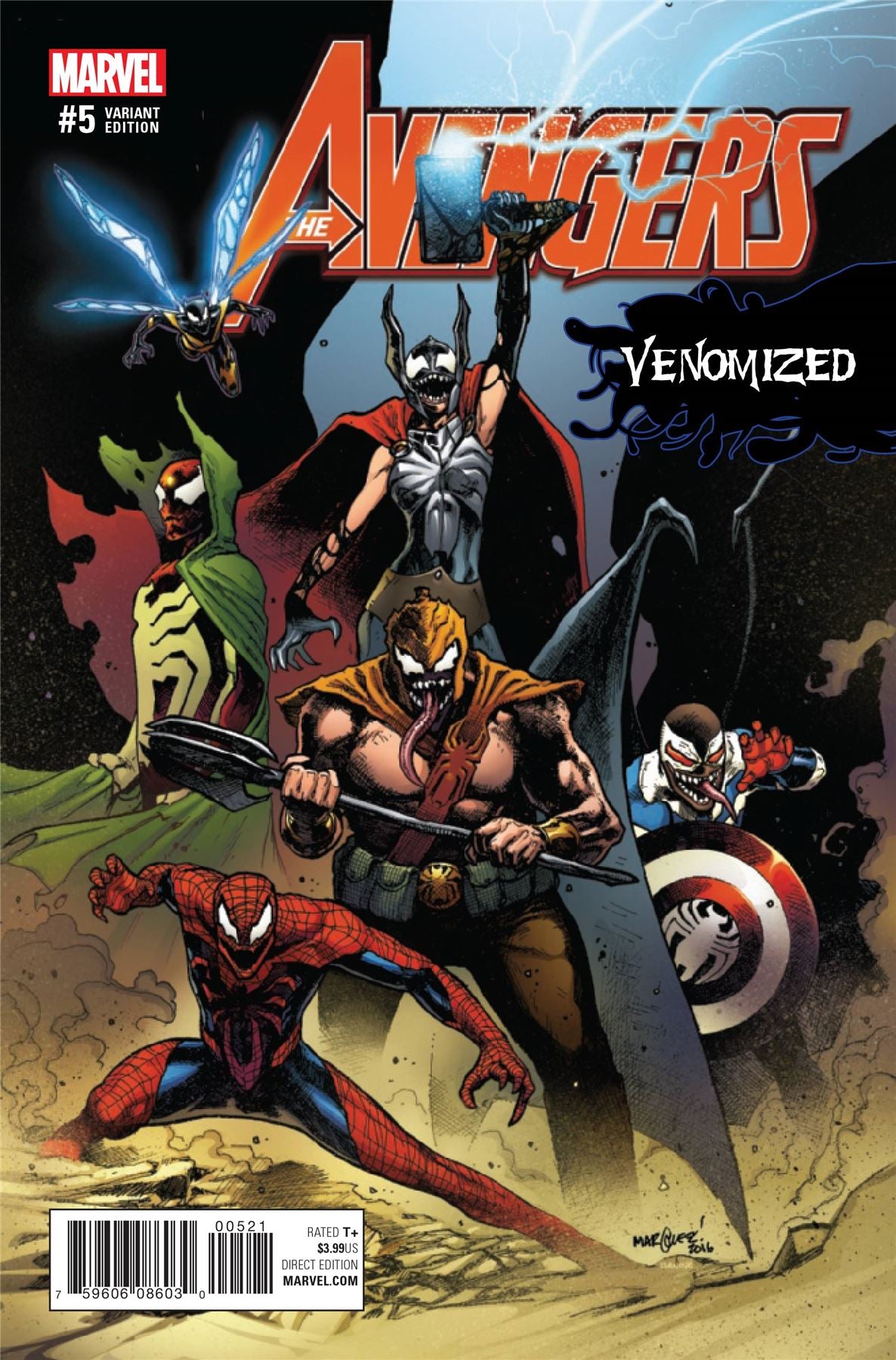 Avengers #5 (Marquez Venomized Var) Marvel Comics Comic Book