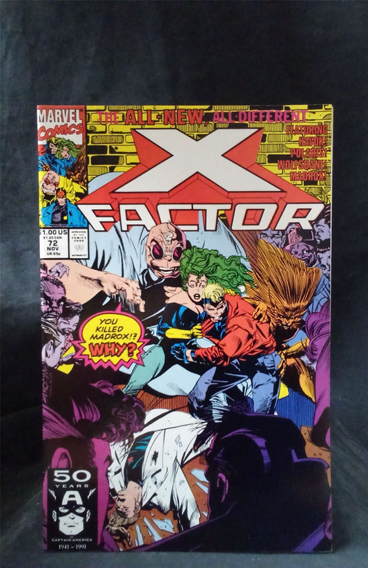 X-Factor #72 1991 Marvel Comics Comic Book