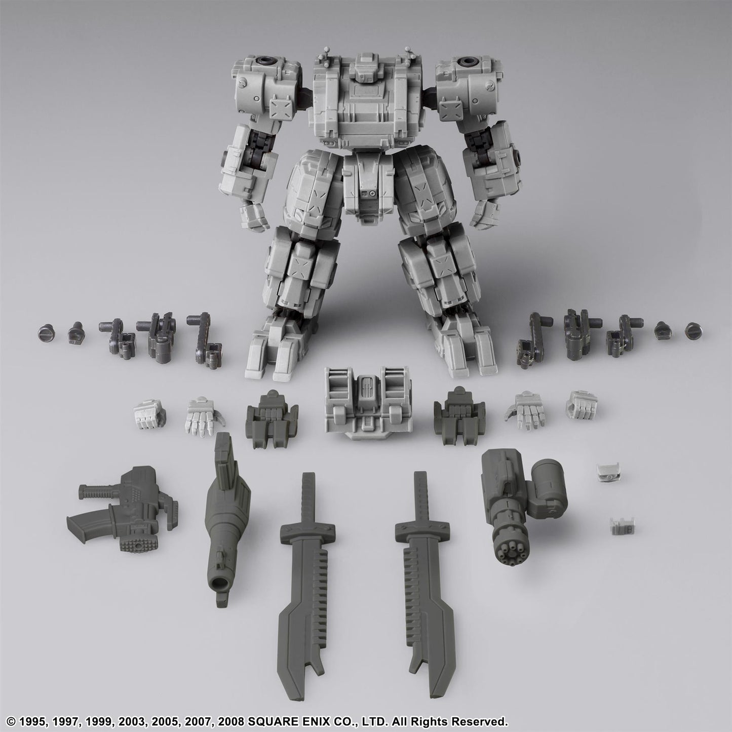 Front Mission Structure Arts V1 Numsekar Light Gray Model Kit