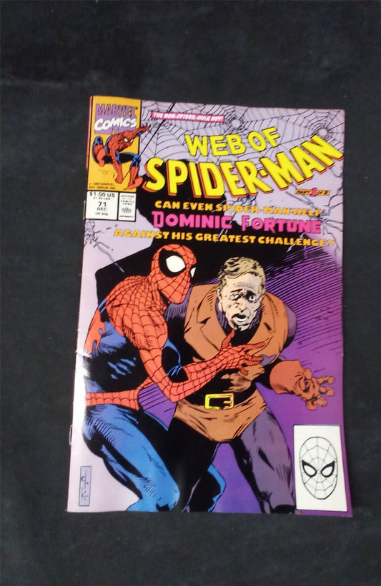 Web of Spider-Man #71 Direct Edition 1990 marvel Comic Book