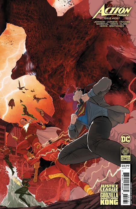 Action Comics #1057 Cvr F Mikel Janin Justice League Vs Godzilla Vs Kong Card Stock Var DC Comics Comic Book