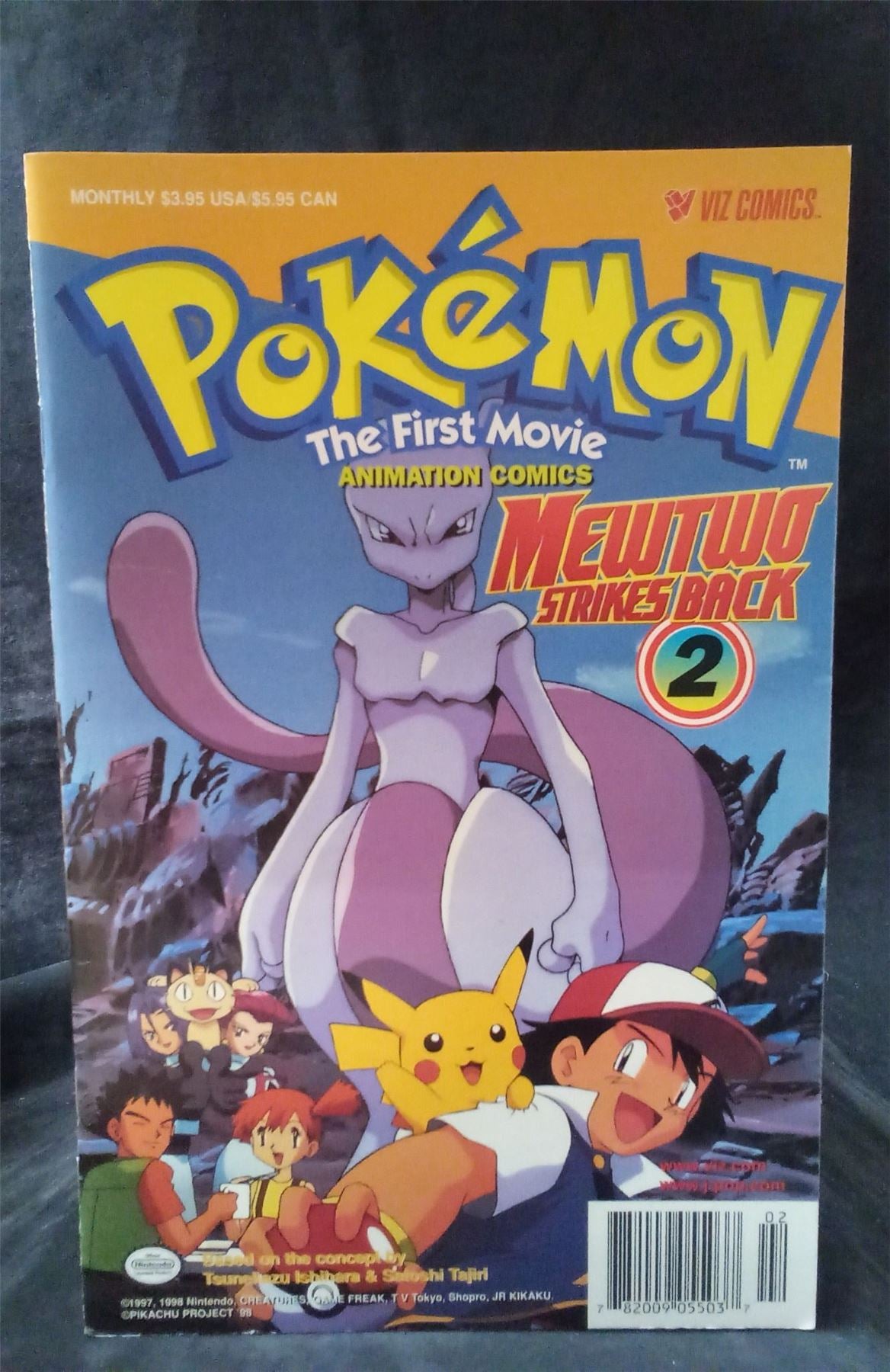 Pokemon: The First Movie - Mewtwo Strikes Back #2 1998 viz Comic Book