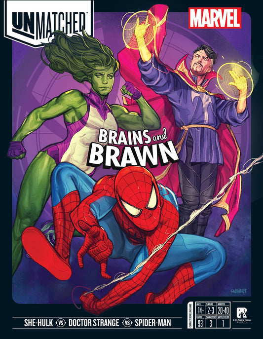 Unmatched Board Game - Marvel Brains and Brawn
