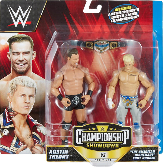 Wwe Championship Showdown Two-packs Series 14 Austin Theory Cody Rhodes  Action Figure