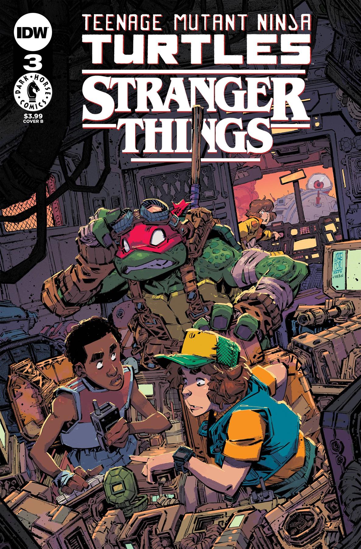 Tmnt X Stranger Things #3 Cvr B Corona Idw-prh Comic Book