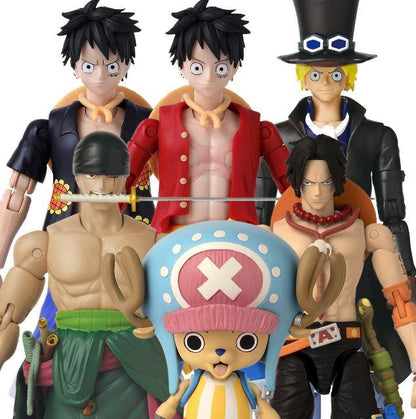 One Piece Anime Heroes Action Figure Monkey D. Luffy Dressrosa Version by Bandai Namco