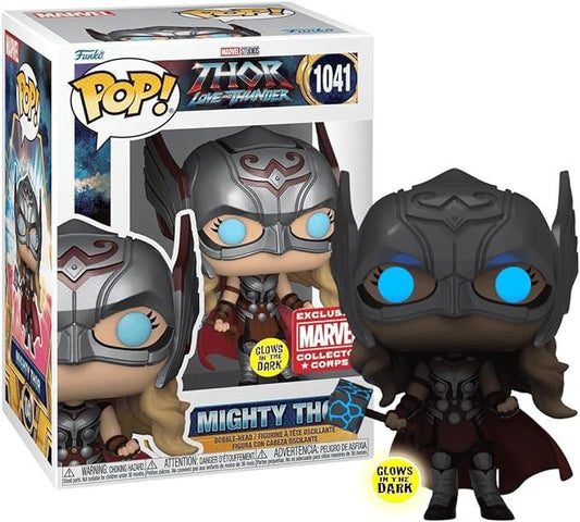 POP Thor Love & Thunder Marvel Collector Corps Exclusive Glow in The Dark Mighty Thor #1041 Vinyl Figure