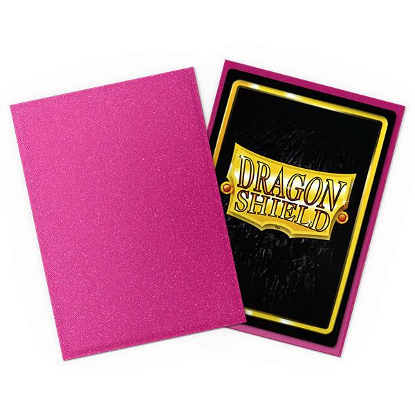 Dragon Shield Sleeves Standard- Matte Sparkles Pink Sapphire (100 ct.) By Arcane Tinmen