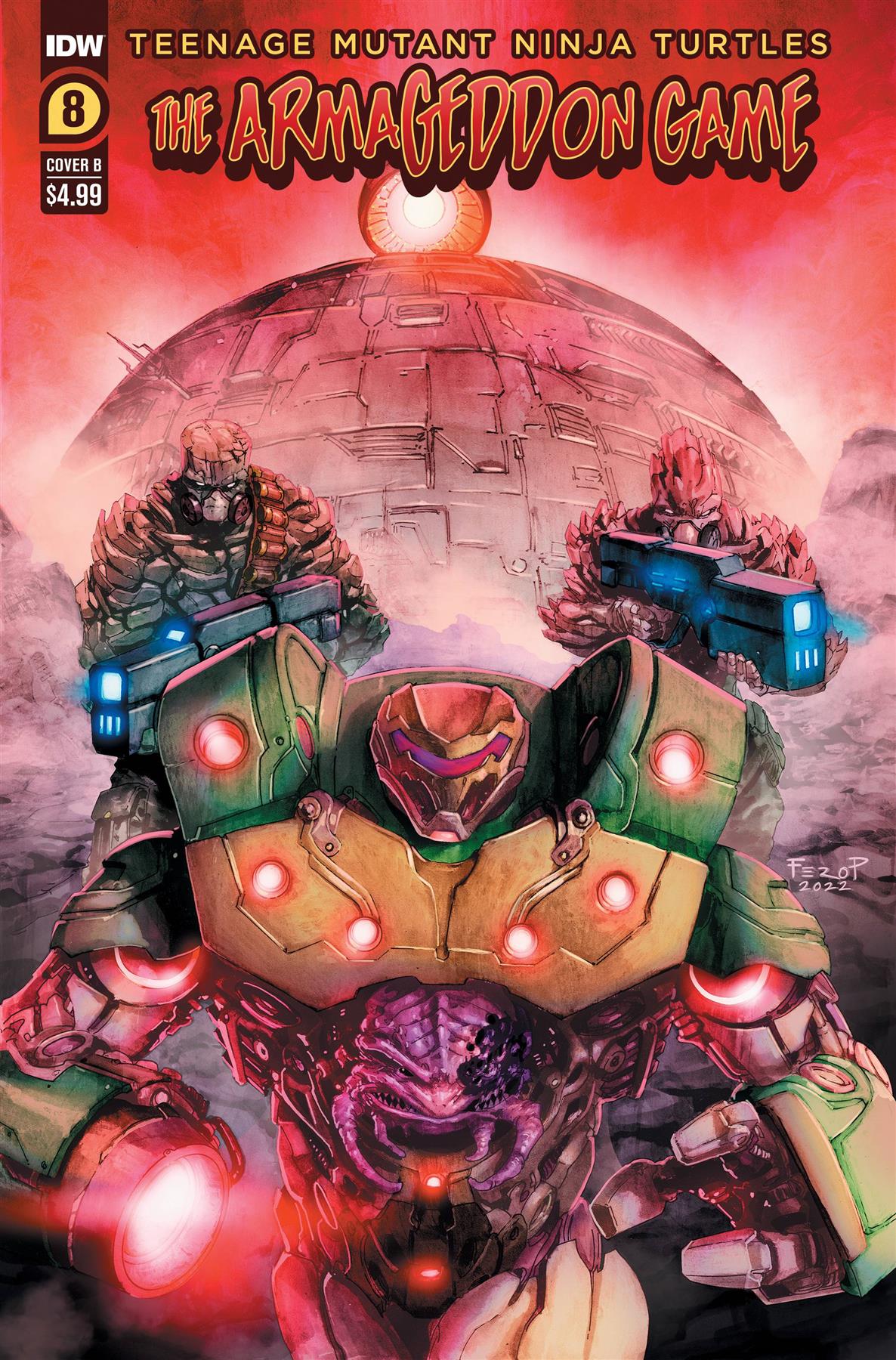 Tmnt Armageddon Game #8 Cvr B Pe Idw-prh Comic Book