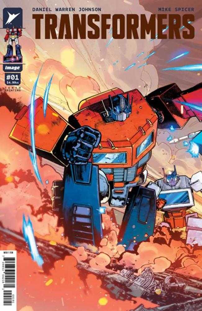 Transformers #1 Tenth Printing Cover I Andrei Bressan & Adriano Lucas Optimus Prime Connecting Variant