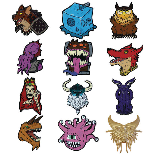 Fanattik Dungeons & Dragons  50th Ann Mystery Mini Pin 12pc Bmb Display