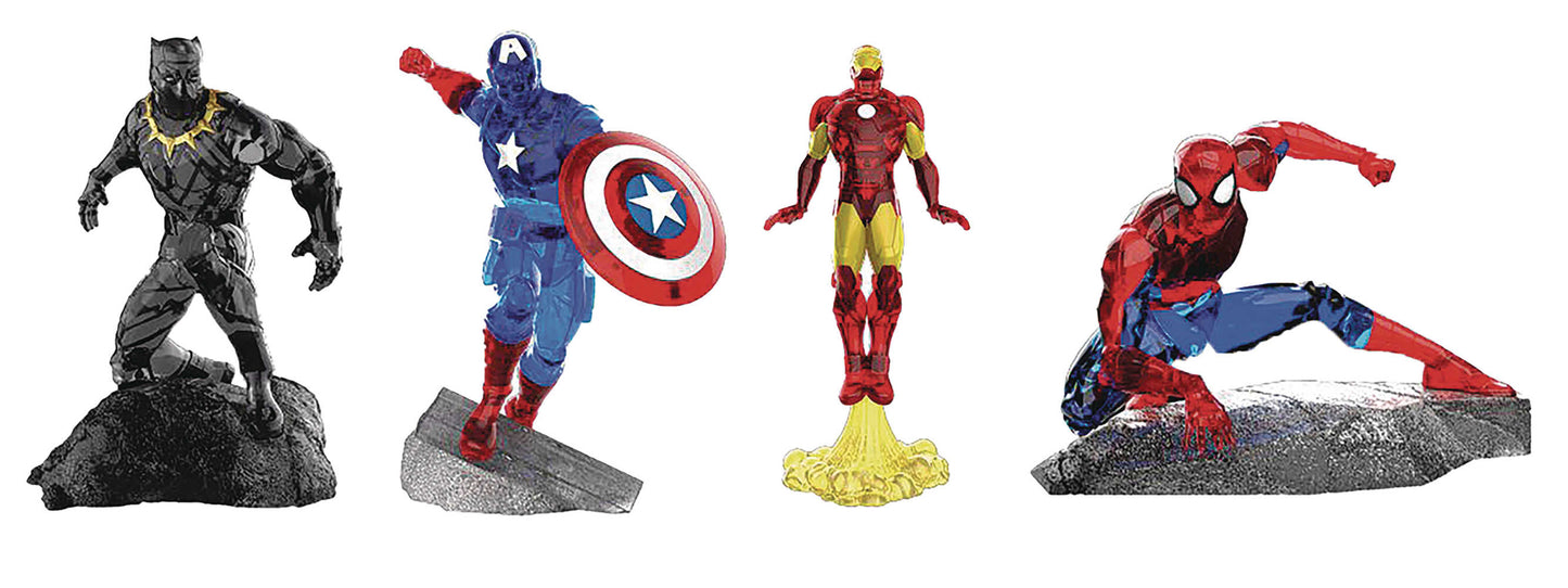 Marvel 3D Crystal Puzzle Standard 6pc Assortment Pdq