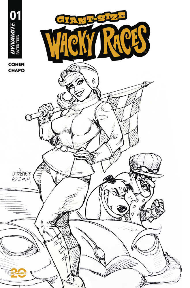 Giant-Size Wacky Races #1 Cover G 10 Copy Variant Edition Linsner Line Ar