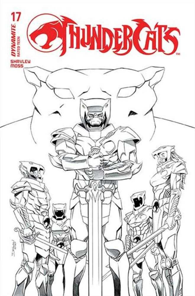 Thundercats #17 Cover N 1 in 10 Declan Shalvey Line Art Variant