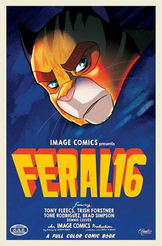 Feral #16 Cover B Trish Forstner & Tony Fleecs Movie Poster Homage Variant